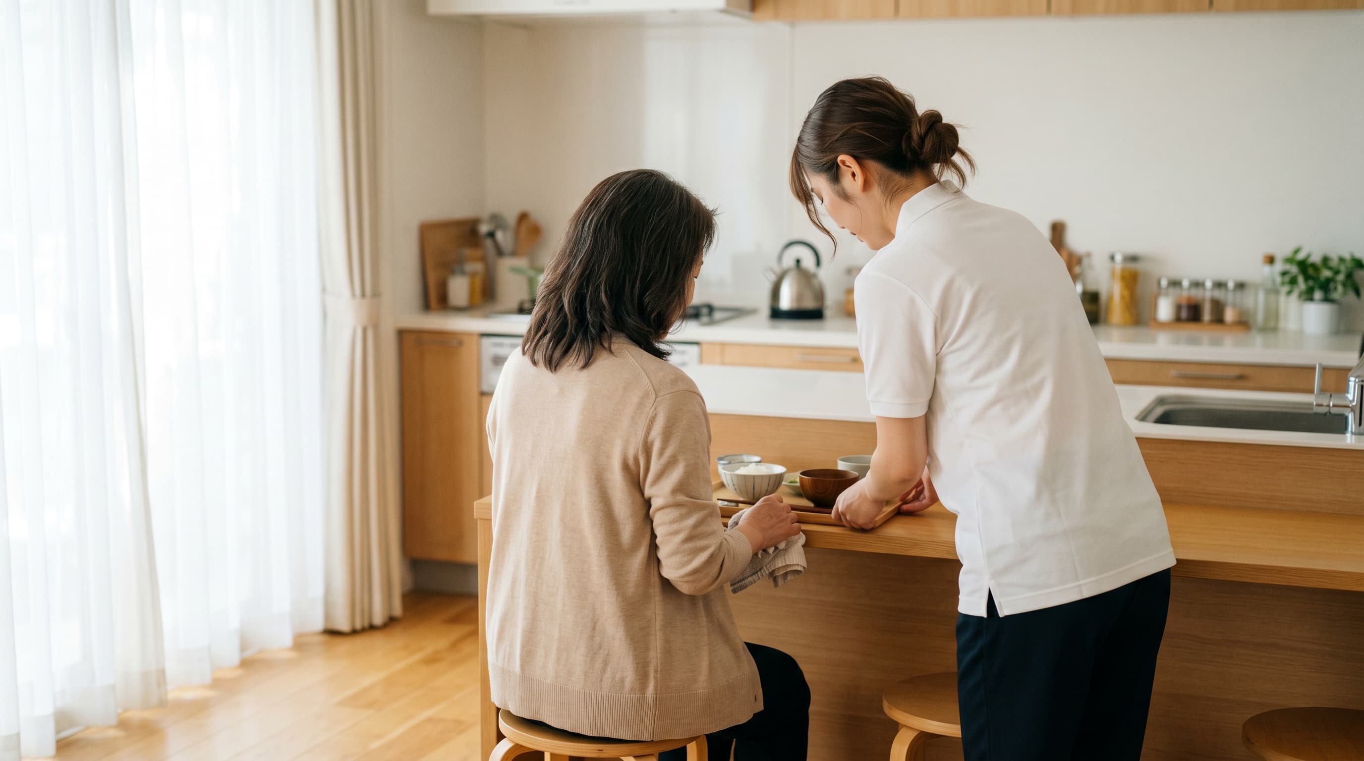 在宅での暮らしを支える訪問介護スタッフ